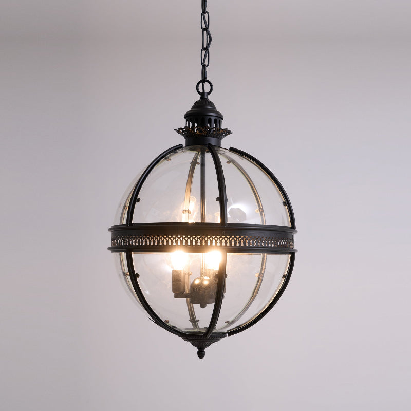Svelte lámpara colgante vintage industrial de vidrio