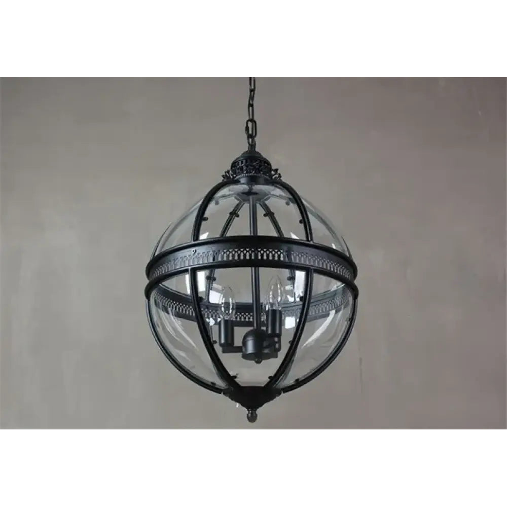 Svelte lámpara colgante vintage industrial de vidrio
