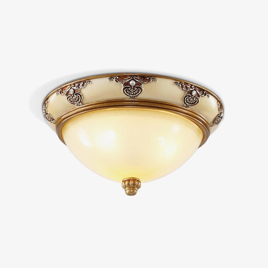 Eiriveon lámpara de techo vidrio esmerilado vintage beige