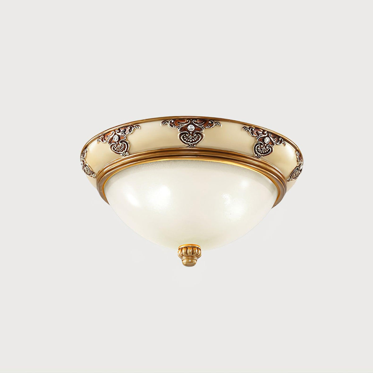 Eiriveon lámpara de techo vidrio esmerilado vintage beige
