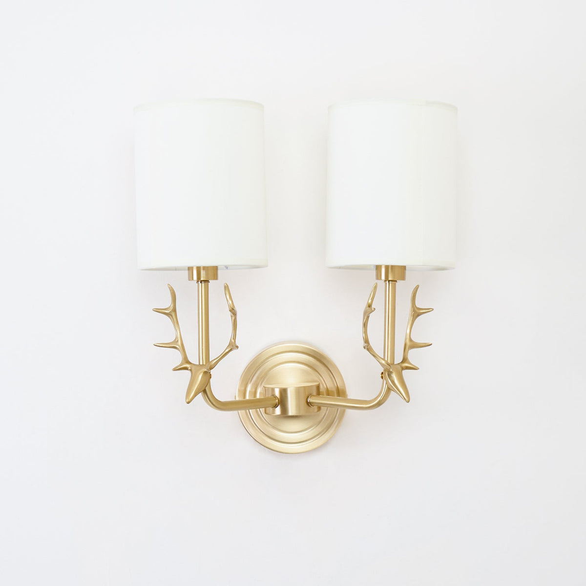 Auriviella aplique de pared elegancia Cabeza de ciervo latón
