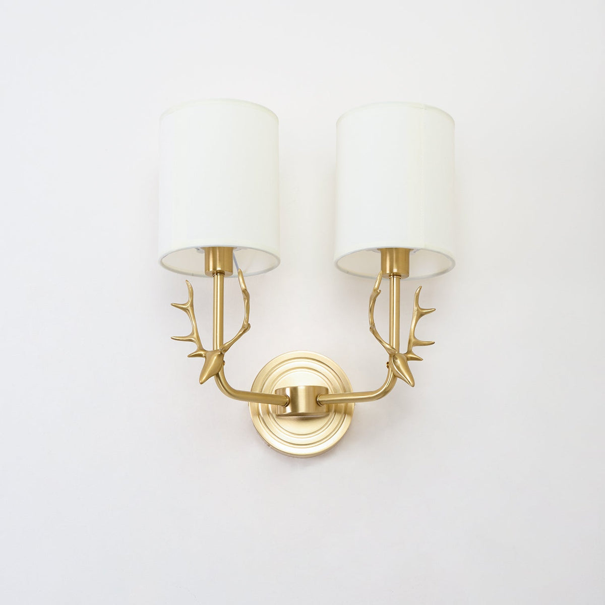 Auriviella aplique de pared elegancia Cabeza de ciervo latón