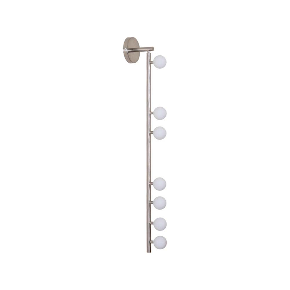 Rory aplique de pared moderno minimalista de tubo en latón y vidrio