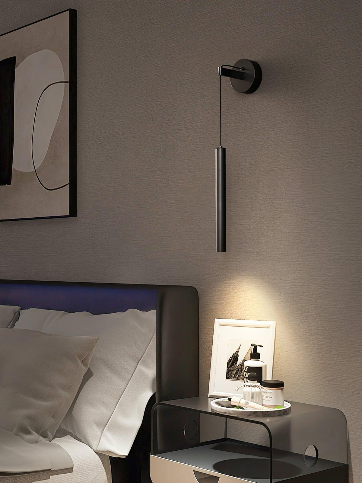 Loxley aplique de pared moderno minimalista lineal de latón