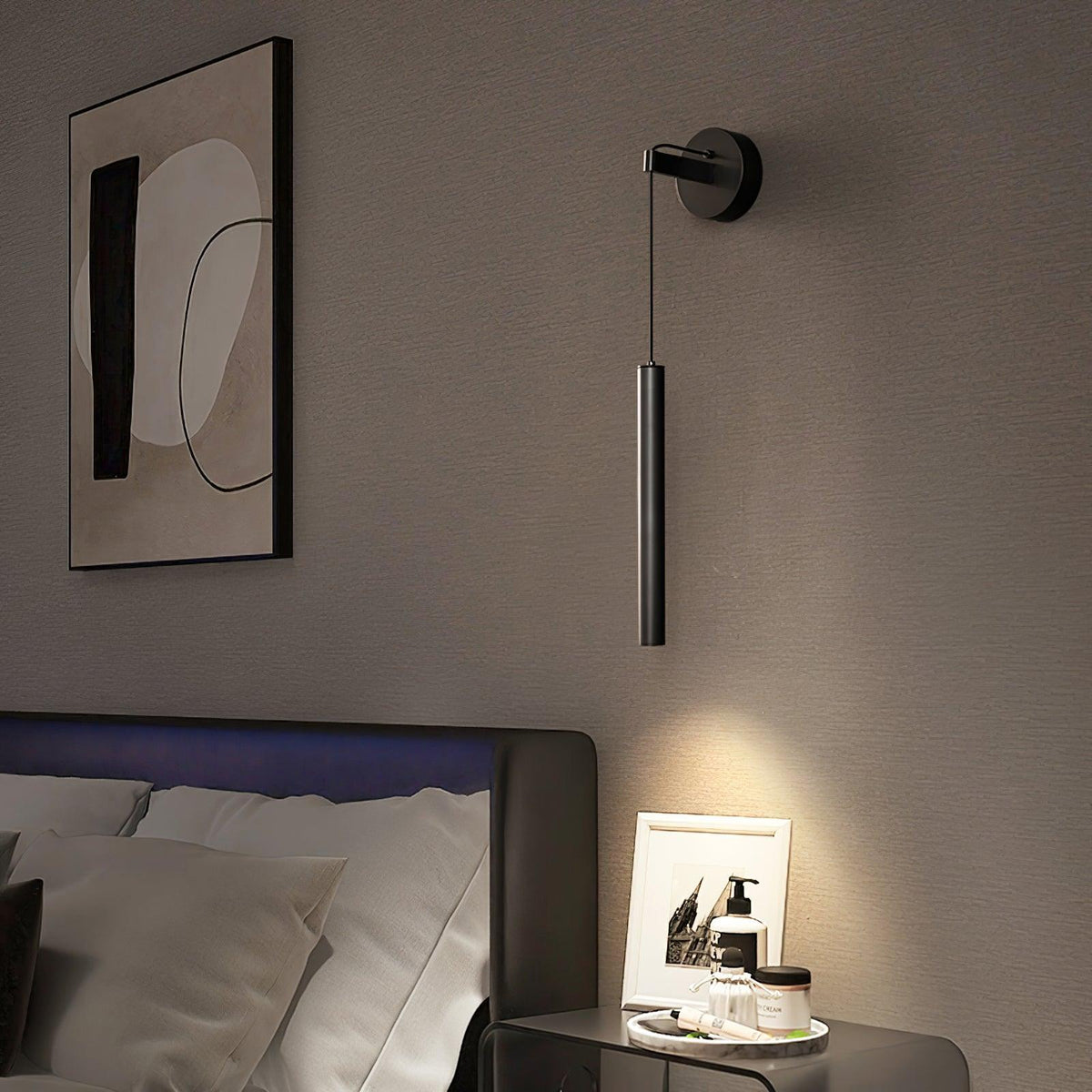 Loxley aplique de pared moderno minimalista lineal de latón