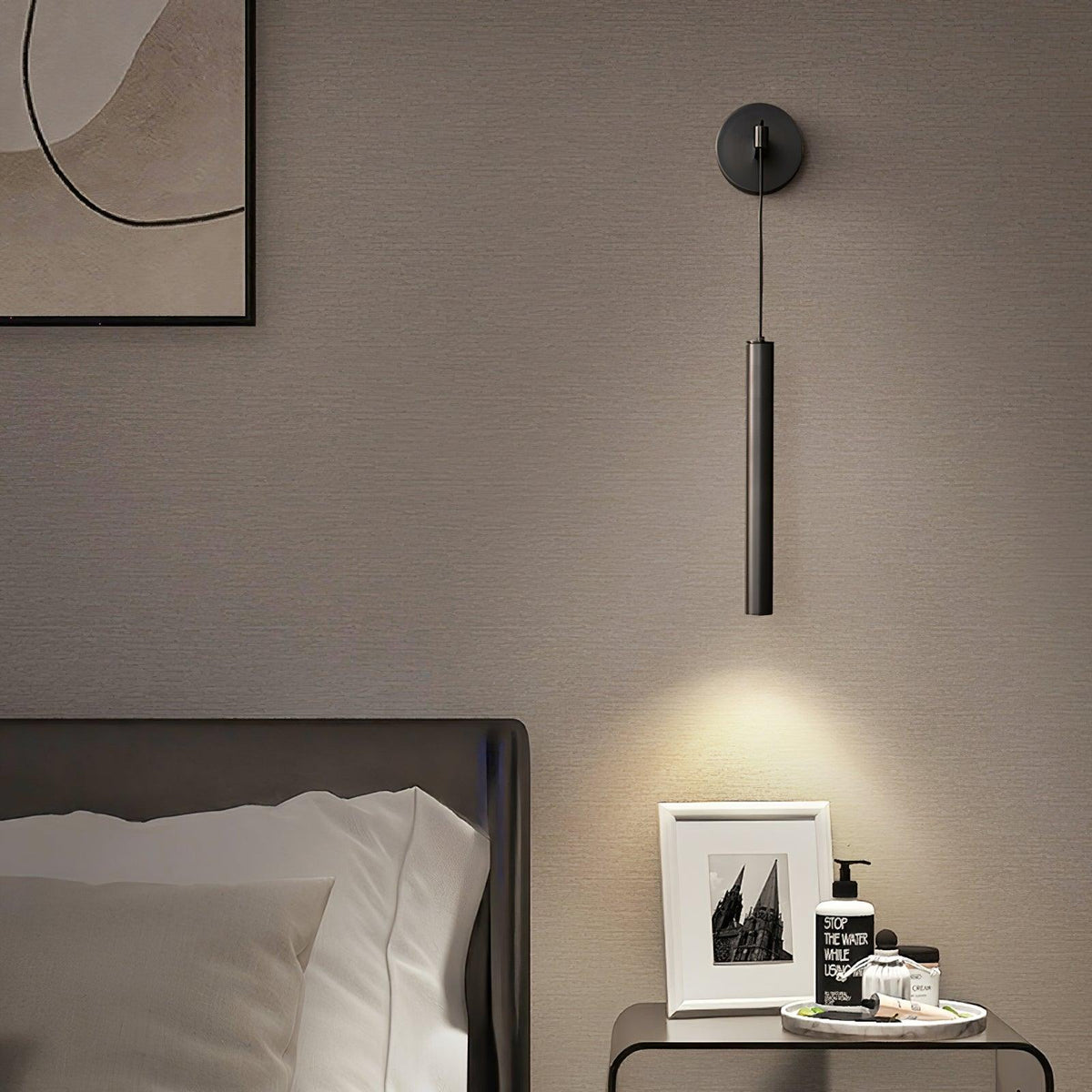 Loxley aplique de pared moderno minimalista lineal de latón