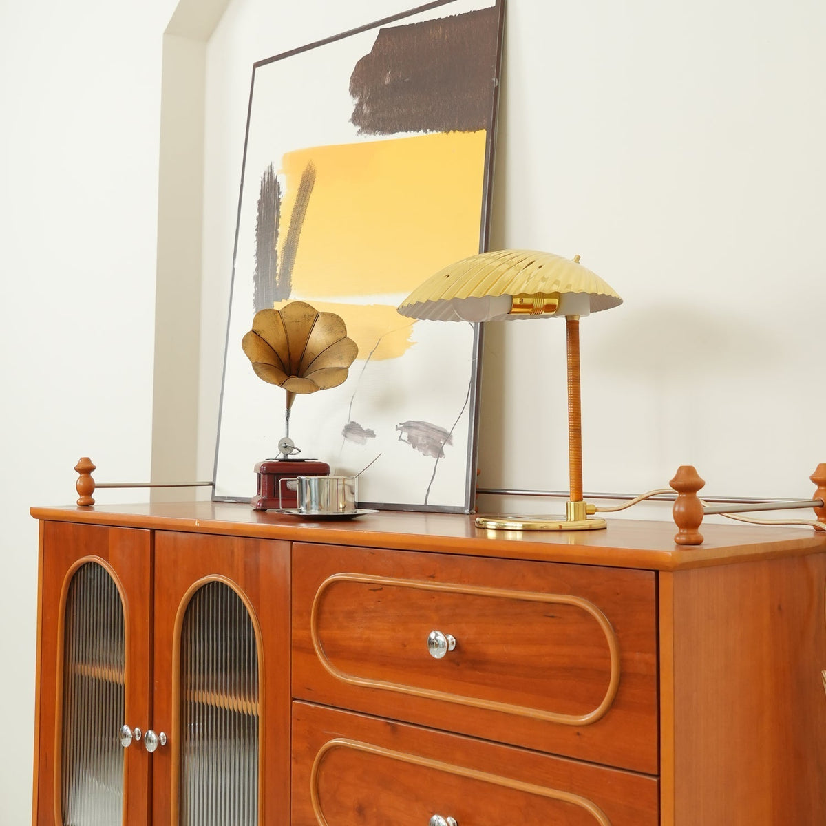 Zorare lámpara de mesa de latón glam