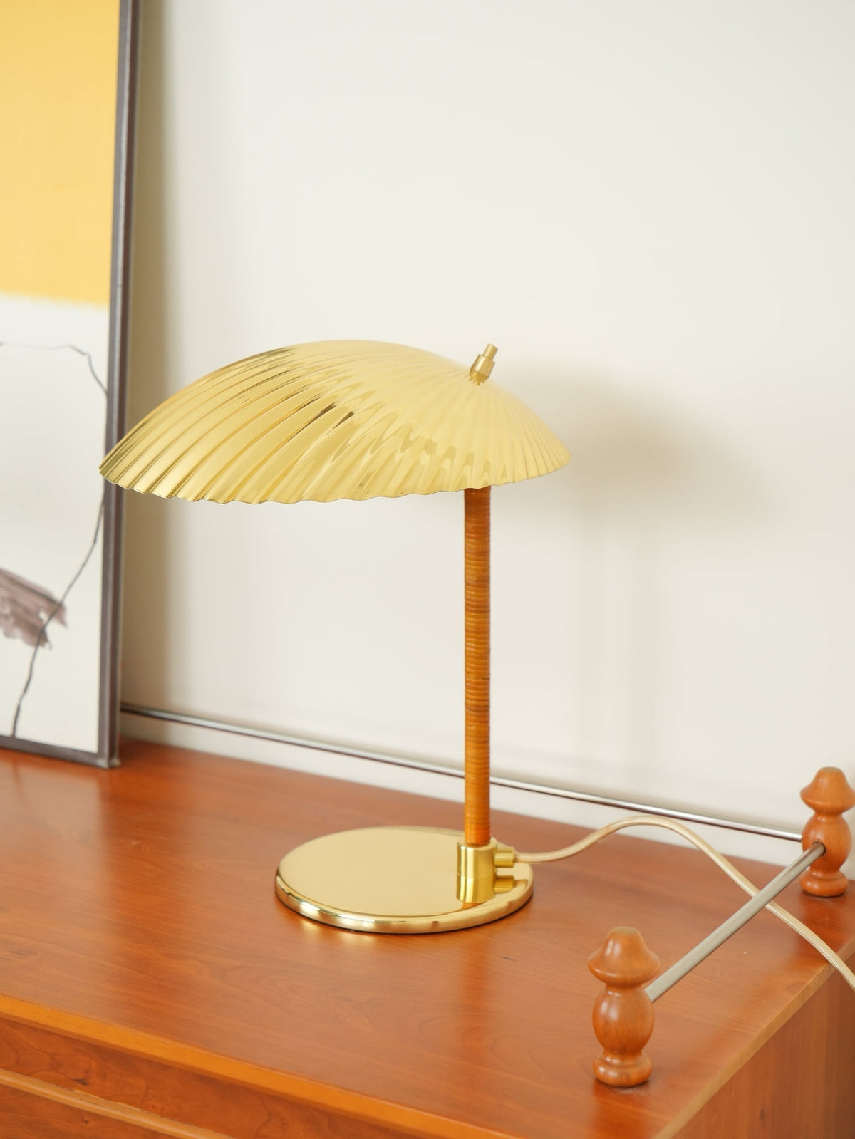 Zorare lámpara de mesa de latón glam