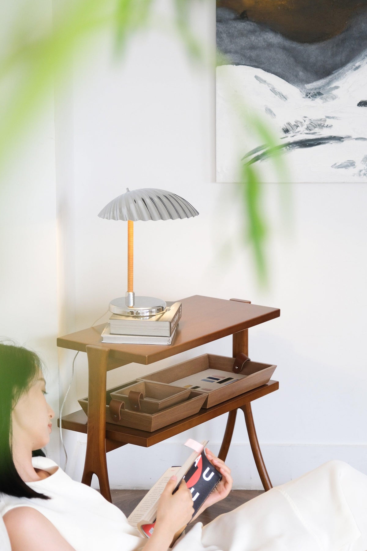 Zorare lámpara de mesa de latón glam