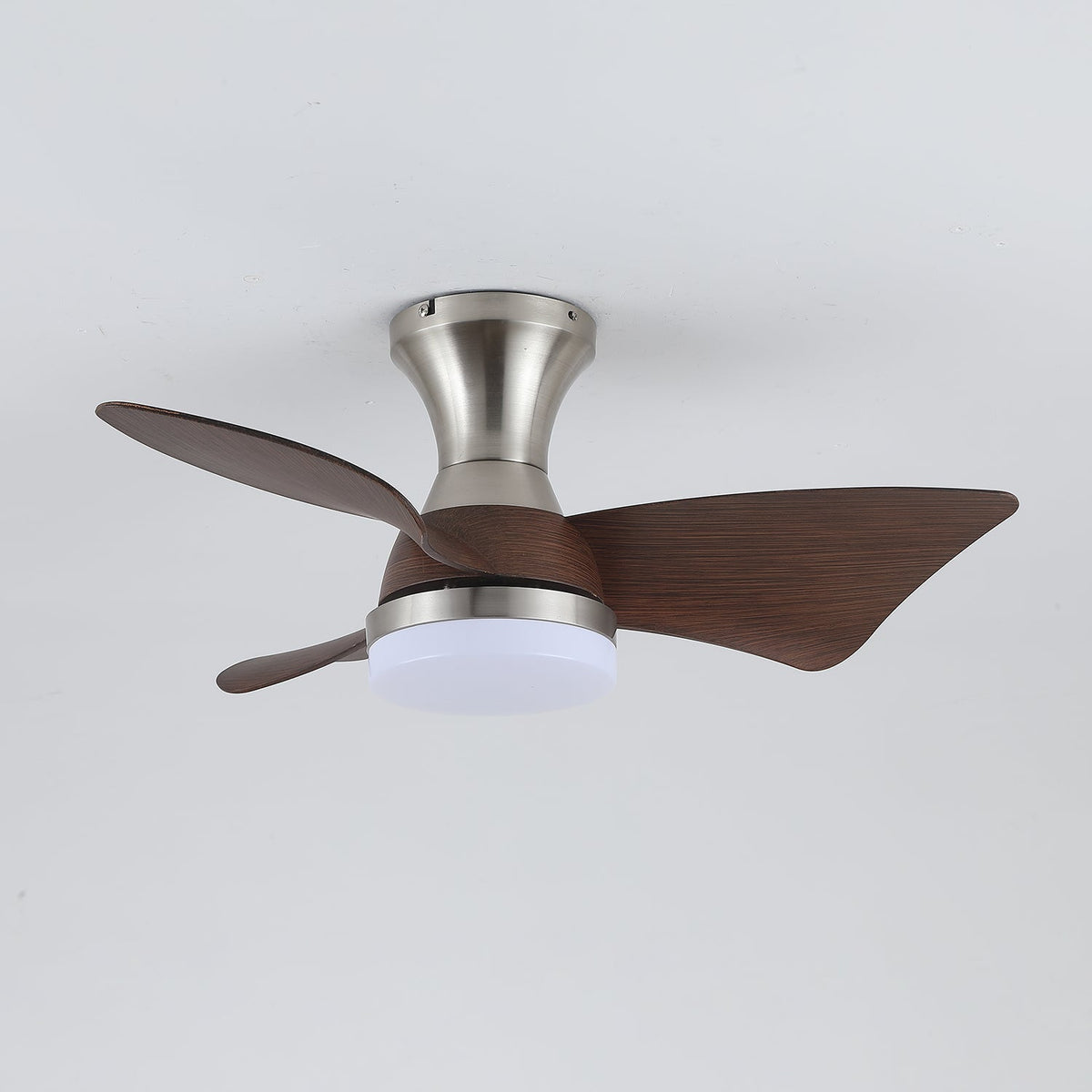 Aureon ventilador de techo con luz moderno de madera