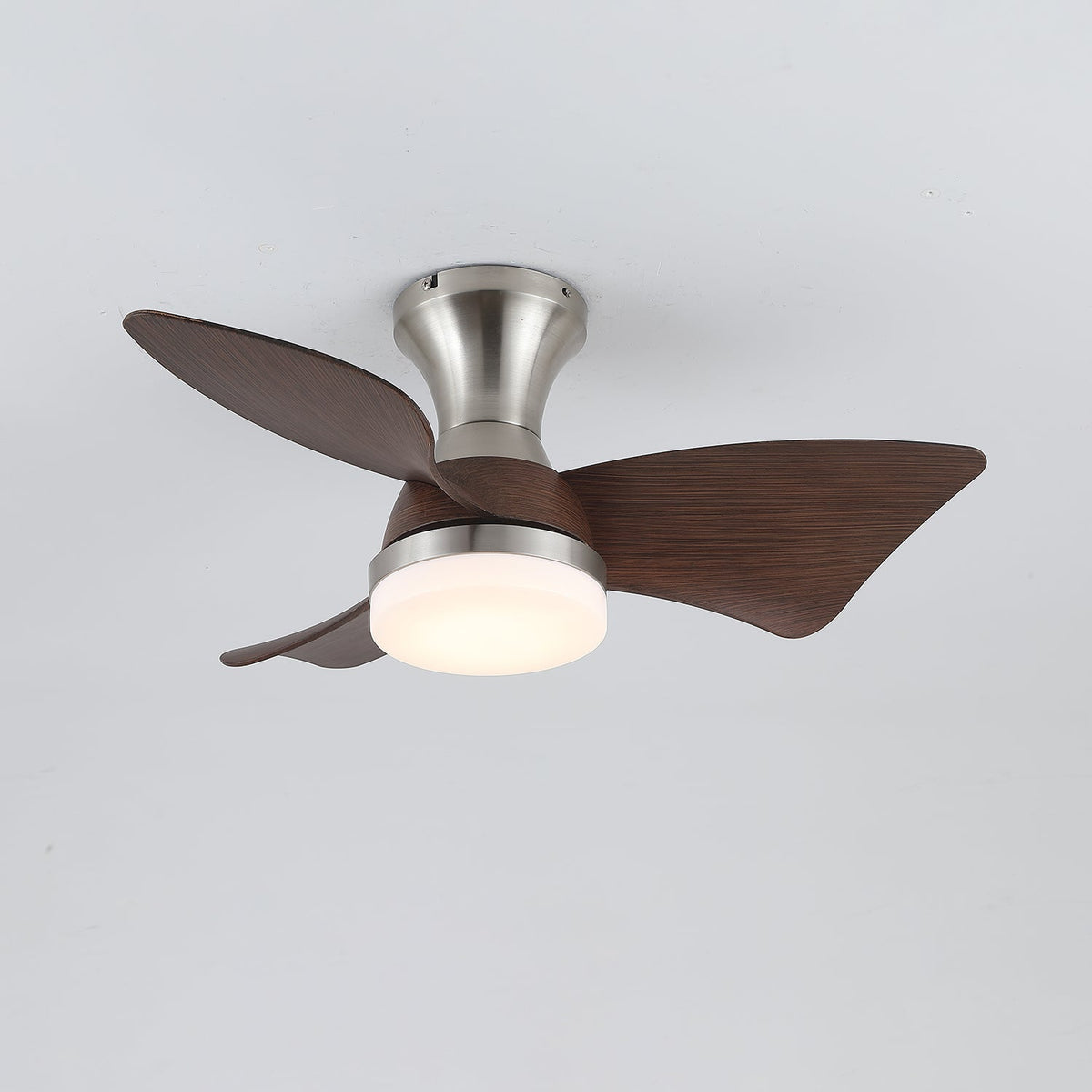 Aureon ventilador de techo con luz moderno de madera
