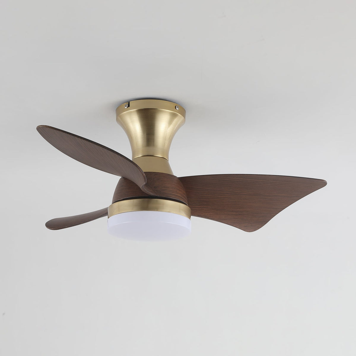 Aureon ventilador de techo con luz moderno de madera