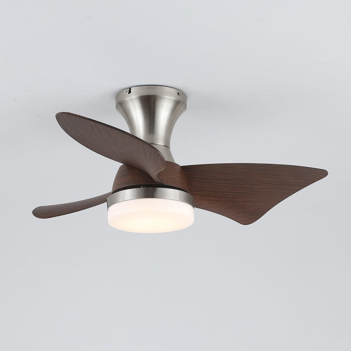 Aureon ventilador de techo con luz moderno de madera
