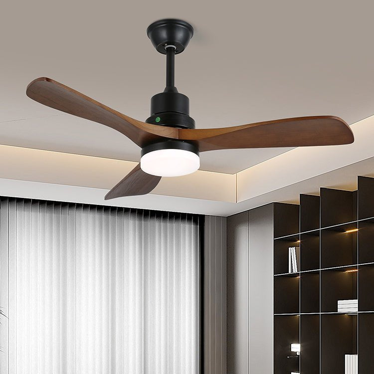 Rininena ventilador de techo con luz moderno de madera