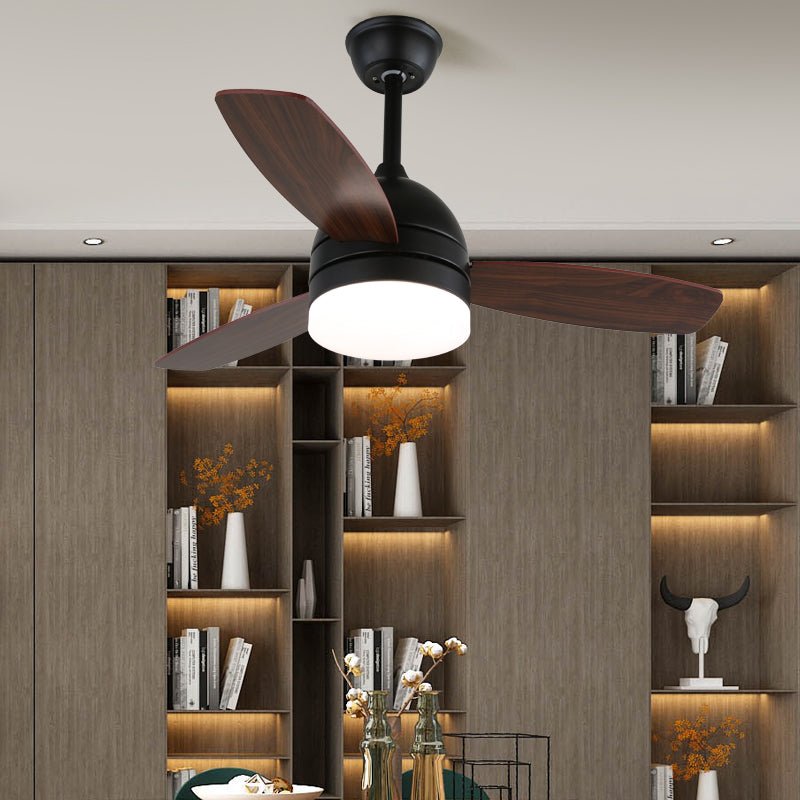 Selena ventilador de techo con luz minimalista de madera