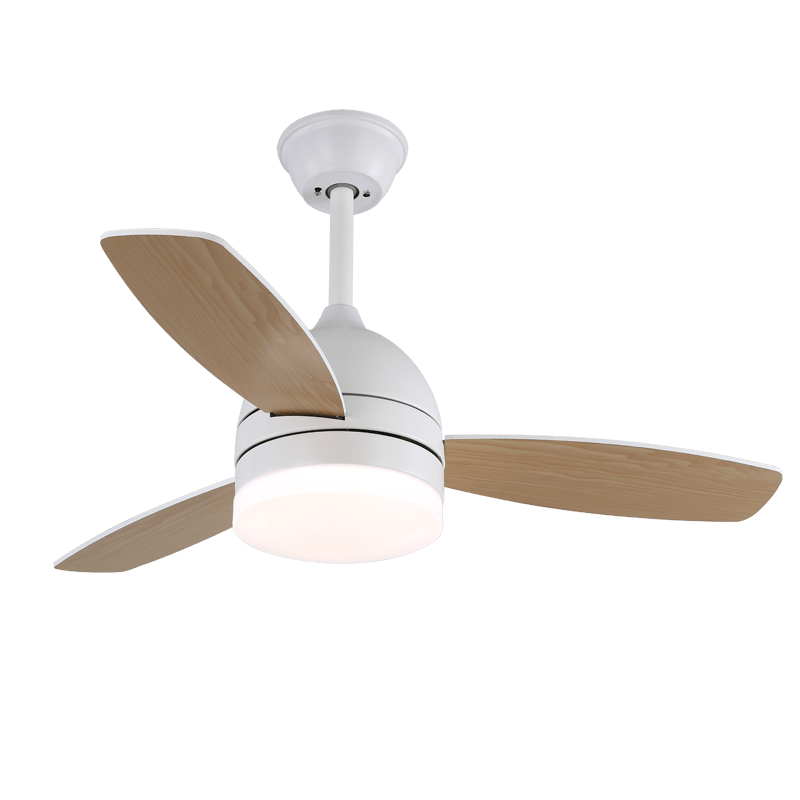 Selena ventilador de techo con luz minimalista de madera
