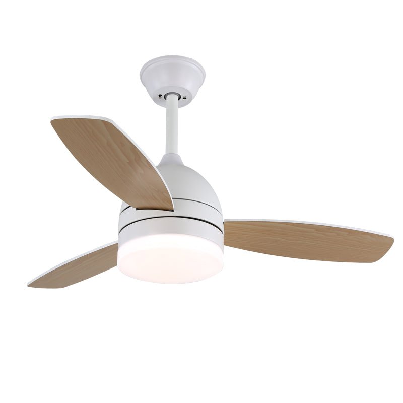 Selena ventilador de techo con luz minimalista de madera