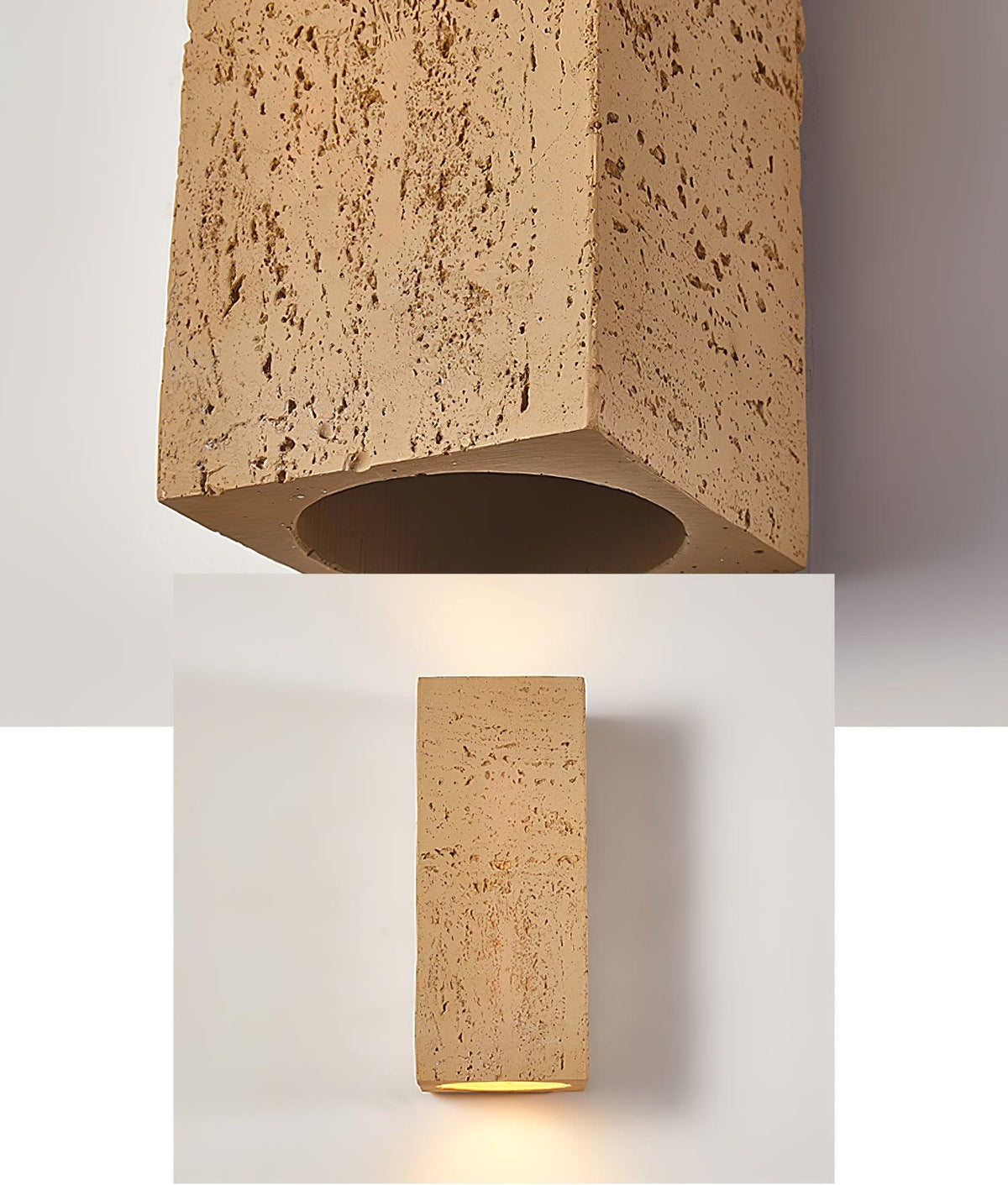 Veleraria aplique de pared moderno minimalista de material compuesto