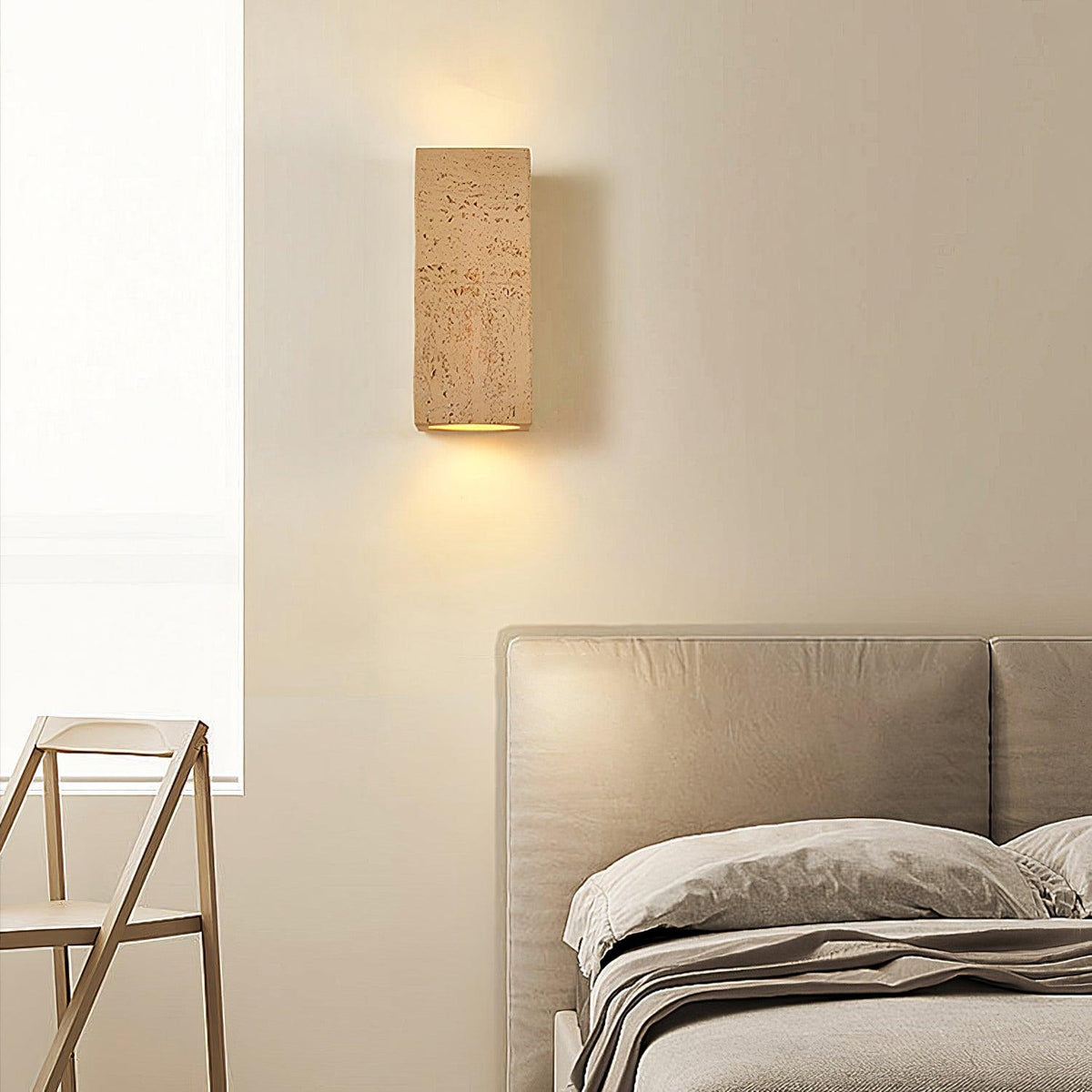 Veleraria aplique de pared moderno minimalista de material compuesto