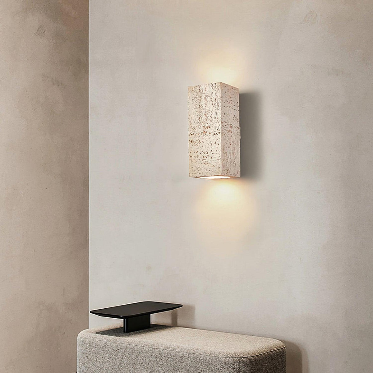 Veleraria aplique de pared moderno minimalista de material compuesto