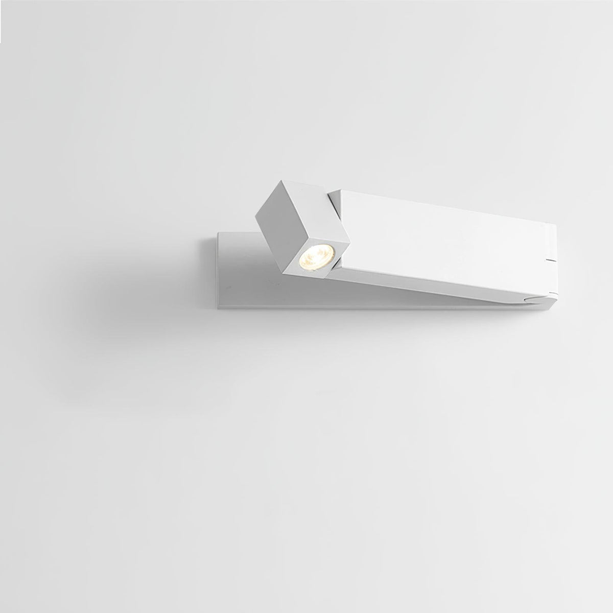 Aplique de pared LED con cuerpo de aleación de aluminio negro mate níquel minimalista