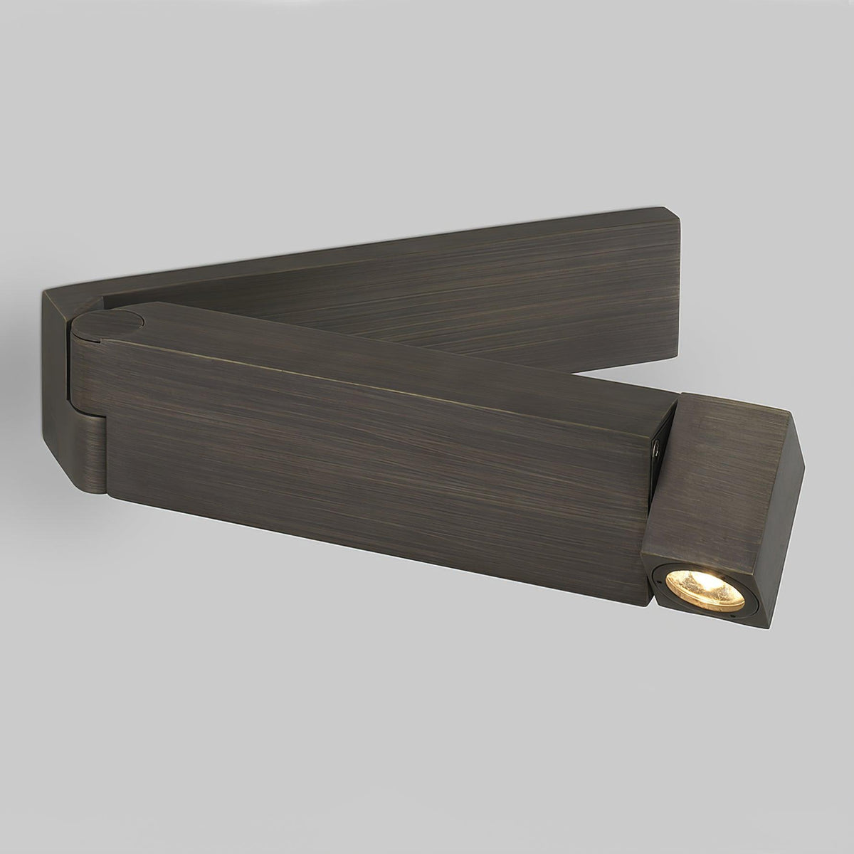 Aplique de pared LED con cuerpo de aleación de aluminio negro mate níquel minimalista