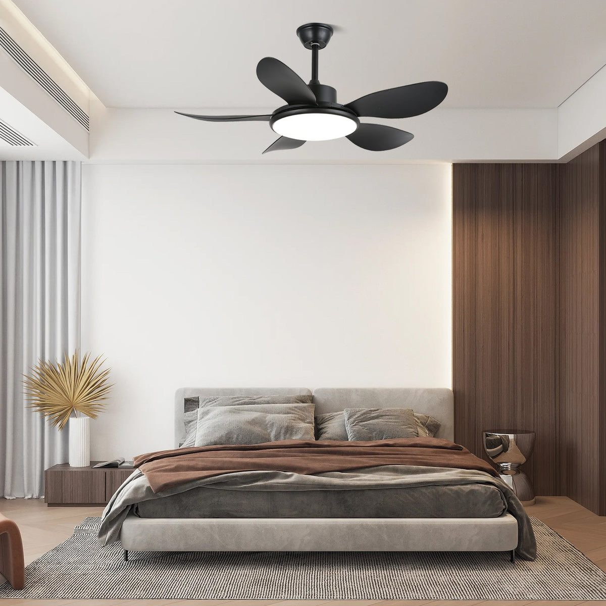 Tirenor ventilador de techo con luz de madera