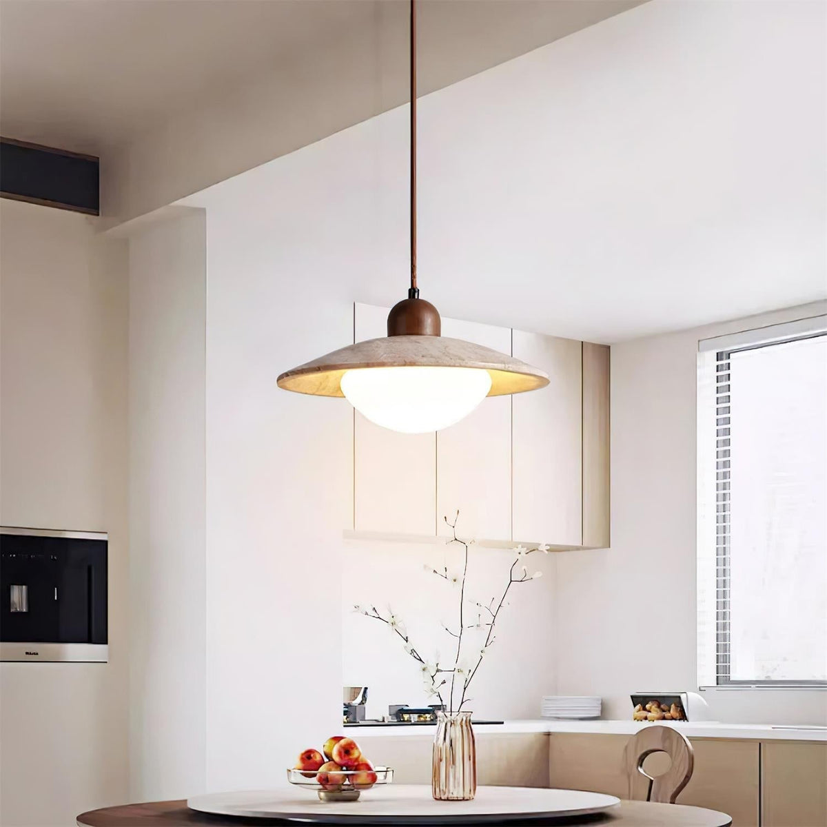 Luxen lámpara colgante travertino minimalista