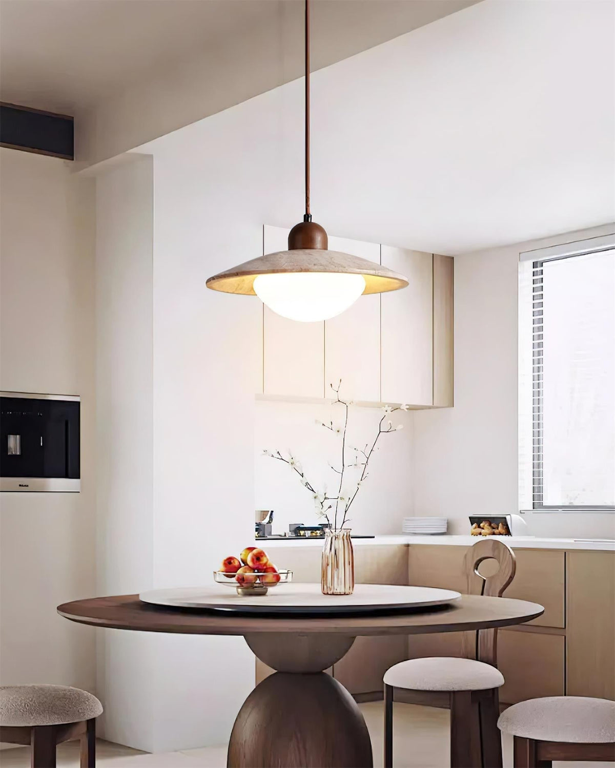 Luxen lámpara colgante travertino minimalista