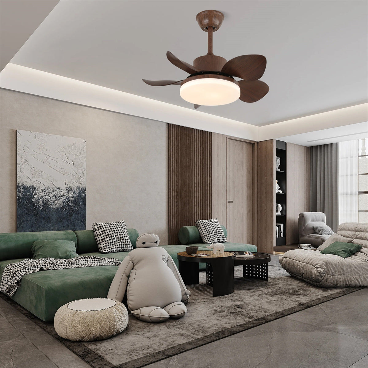 Alenya ventilador de techo con luz de madera