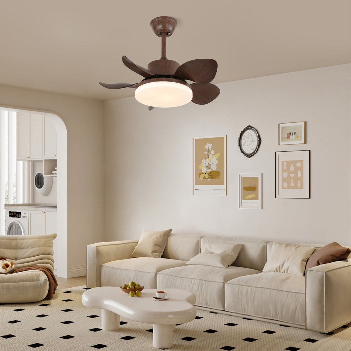 Alenya ventilador de techo con luz de madera