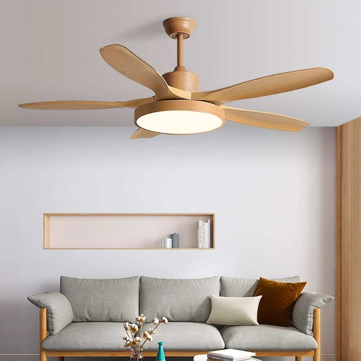Renalella ventilador de techo con luz StillWind