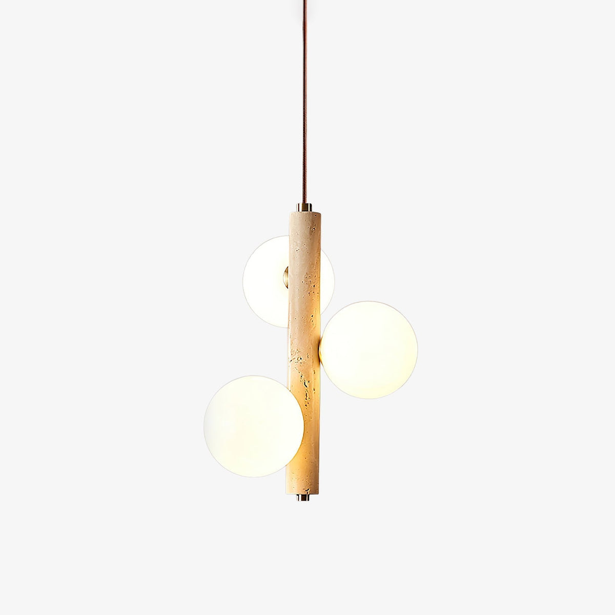 Aursorel lámpara colgante Multi-Globo de travertino
