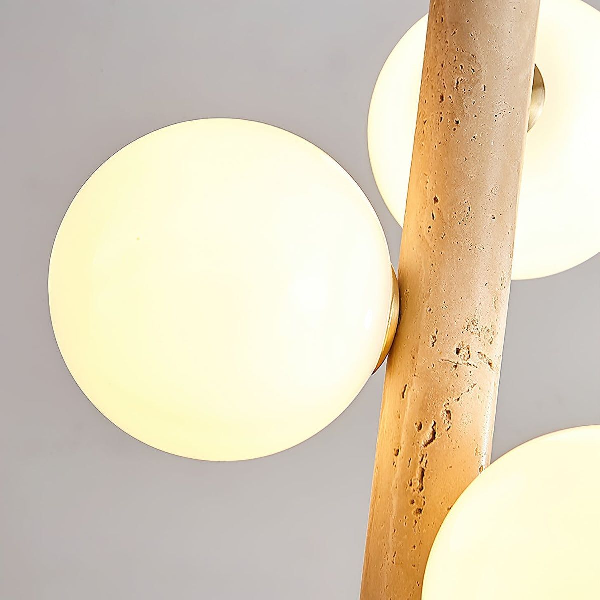 Aursorel lámpara colgante Multi-Globo de travertino