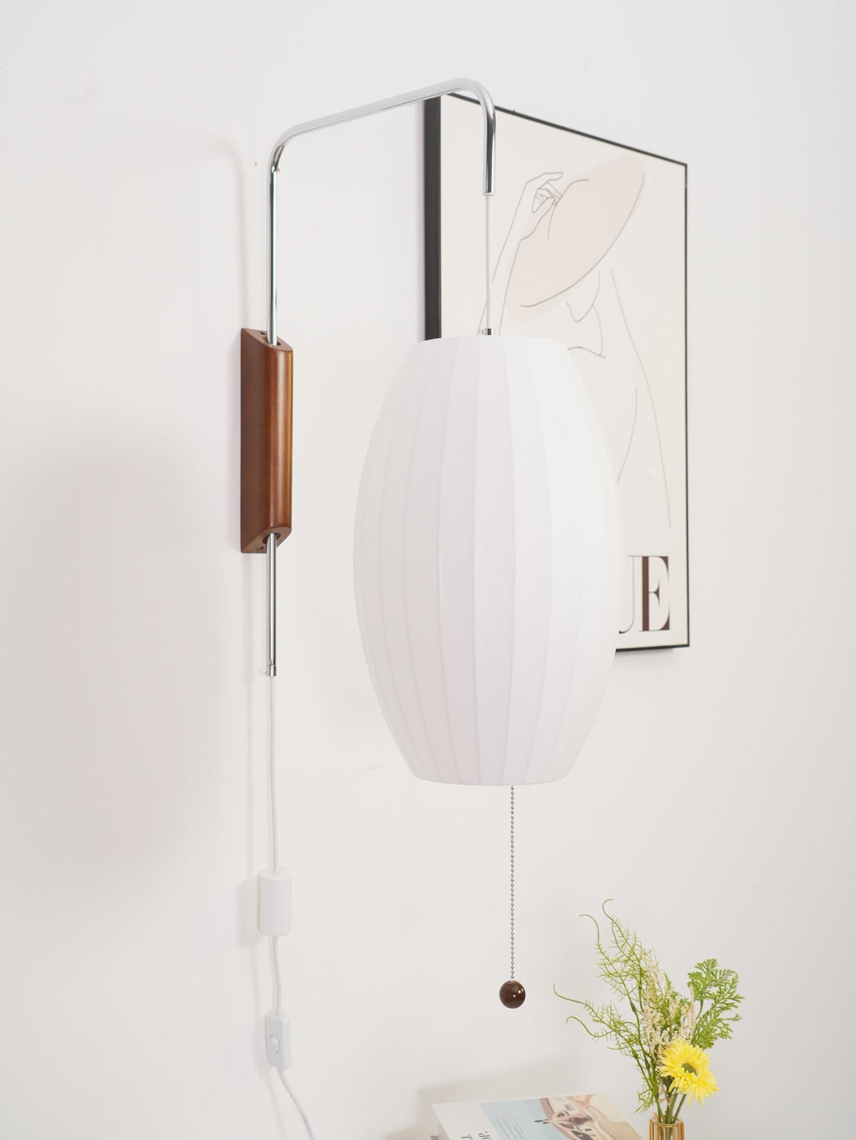 Aldinira aplique de pared nogal Bola