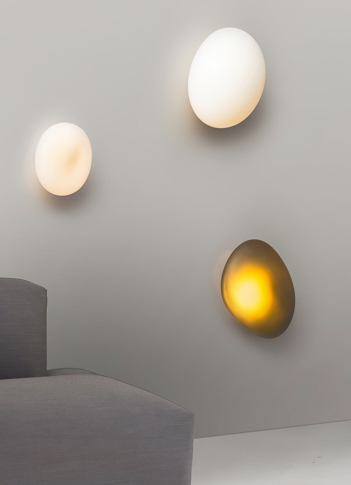Eirinina aplique de pared con vidrio