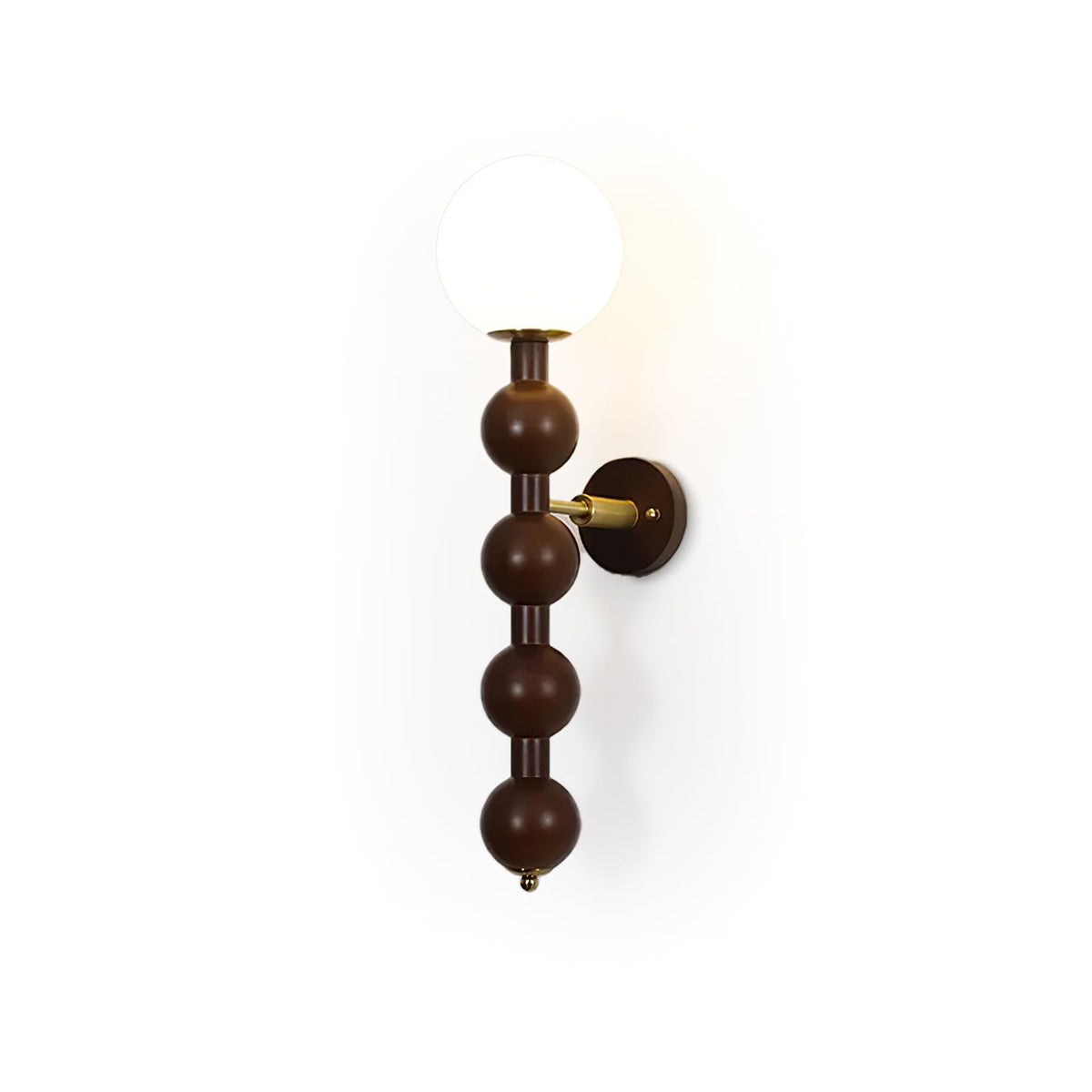 Olaeia aplique de pared moderno minimalista con pantalla de vidrio y madera