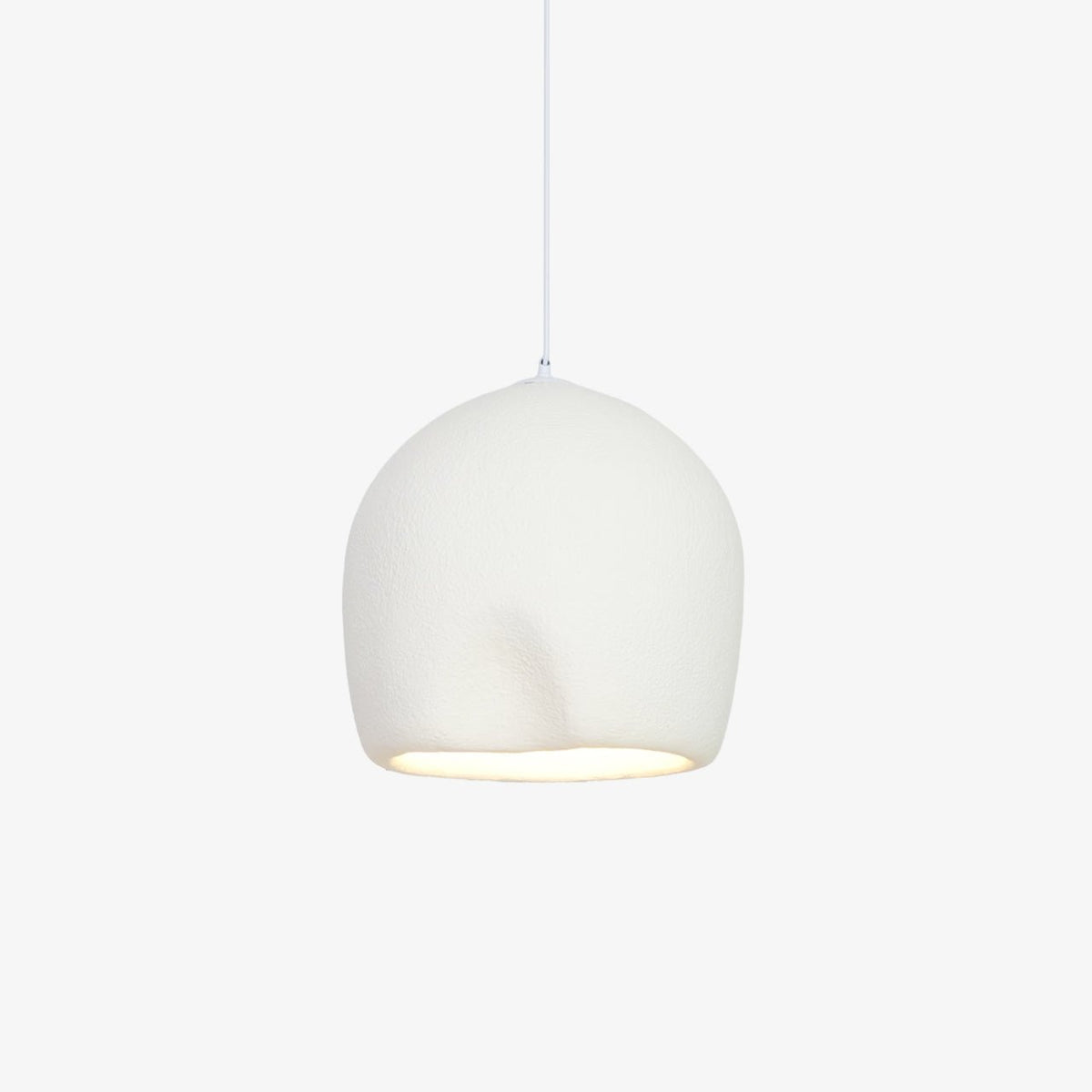 Nuo lámpara colgante de yeso cúpula redondeada estilo Wabi Sabi