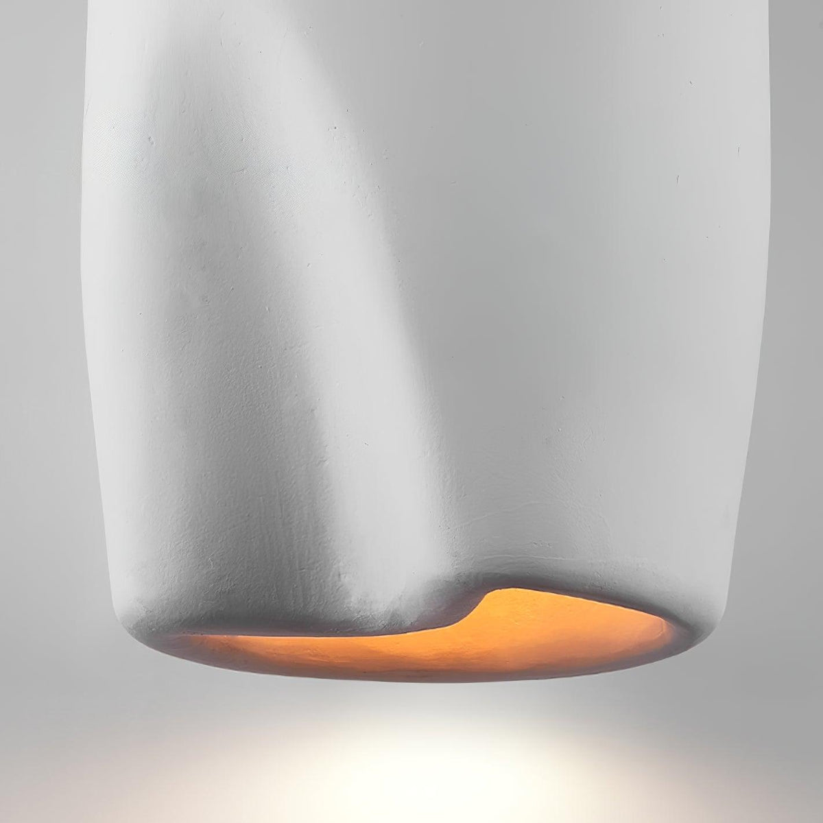 Nuo lámpara colgante de yeso cúpula redondeada estilo Wabi Sabi