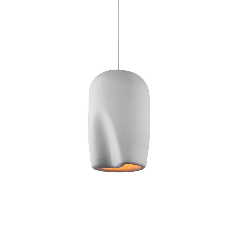 Nuo lámpara colgante de yeso cúpula redondeada estilo Wabi Sabi