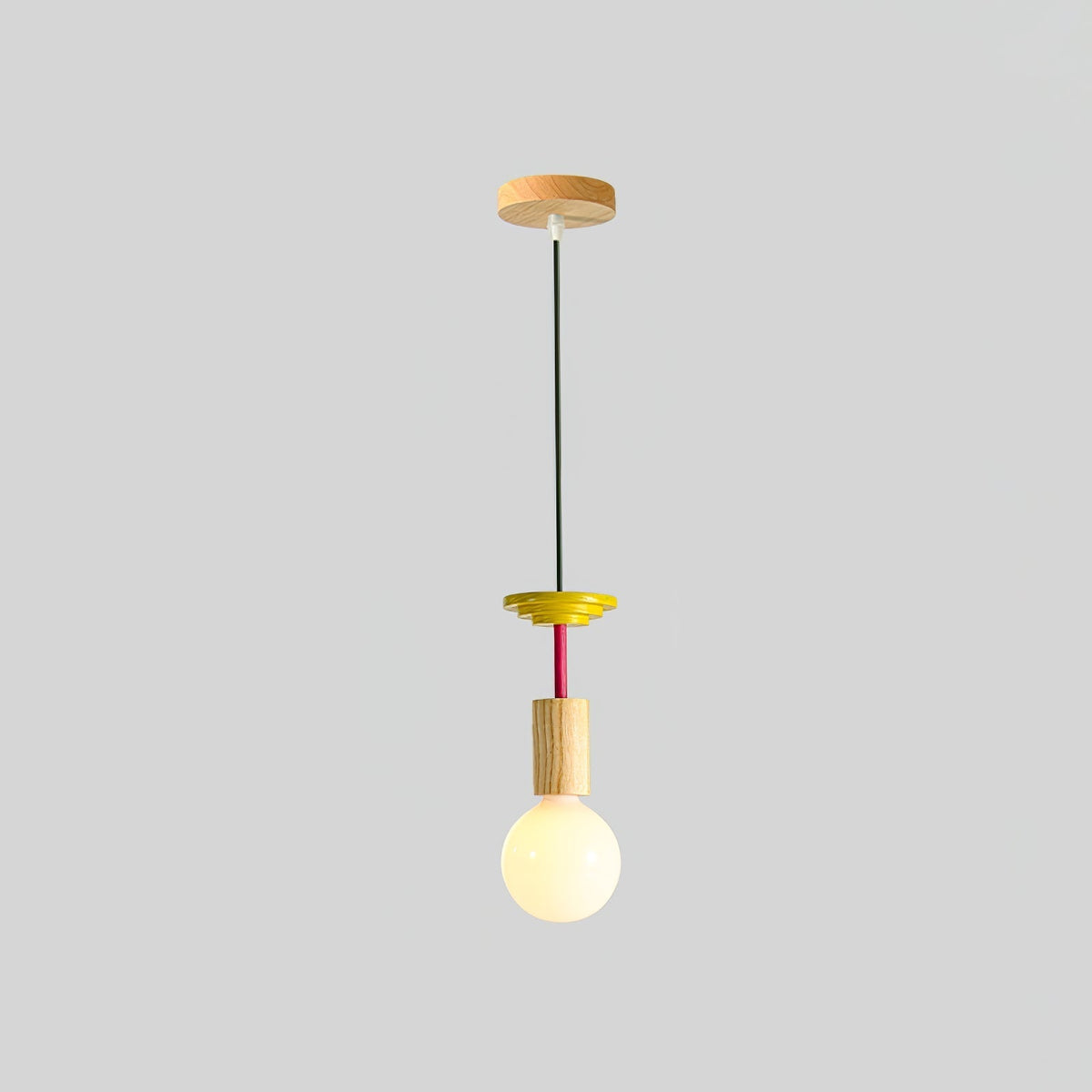 Gram lámpara colgante moderna de madera