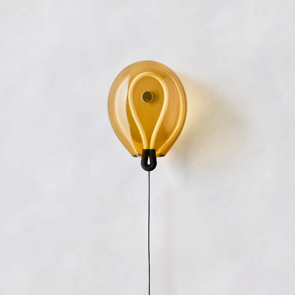 Lysolila aplique de pared Premium nórdico de arte en vidrio