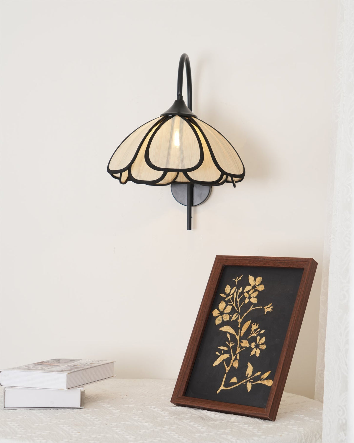 Ivsiliel aplique de pared Natural Burnt pétalo