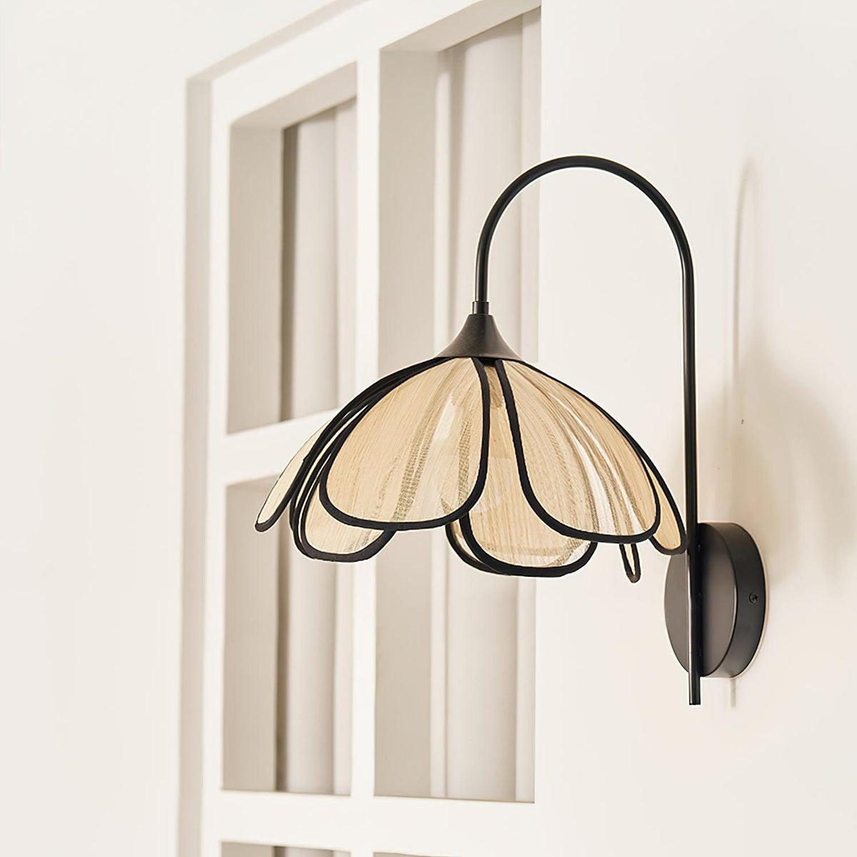 Ivsiliel aplique de pared Natural Burnt pétalo