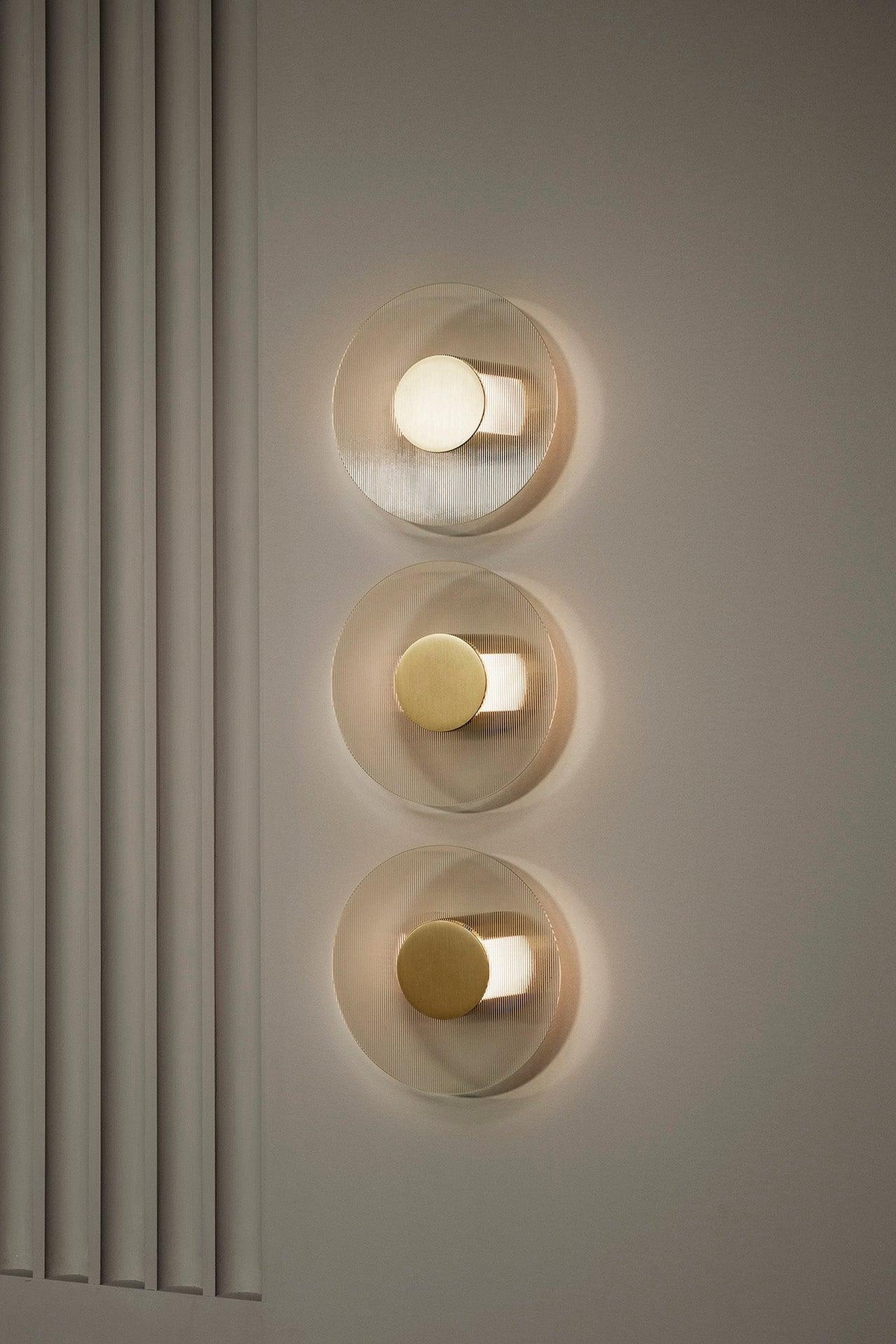 Dexven aplique de pared Premium nórdico con botón de vidrio