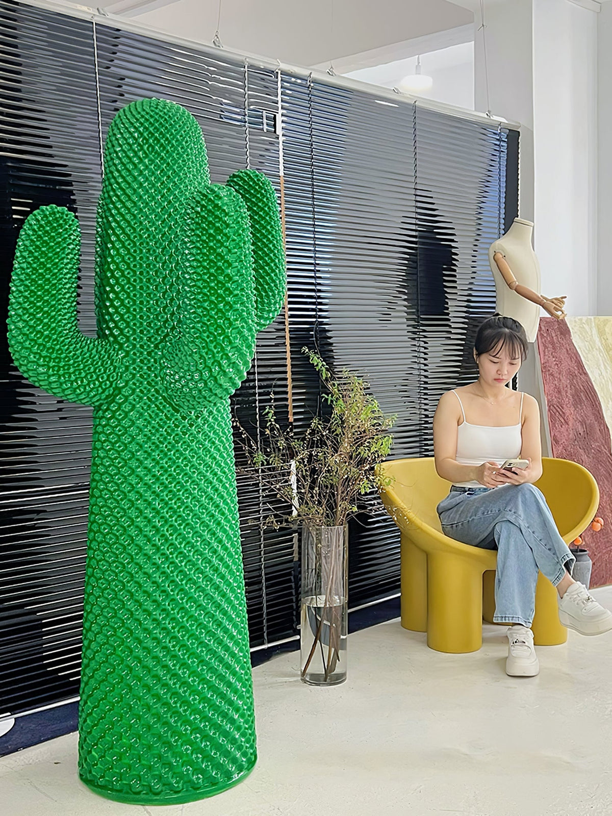 Mello Escultura de Cactus Colgante