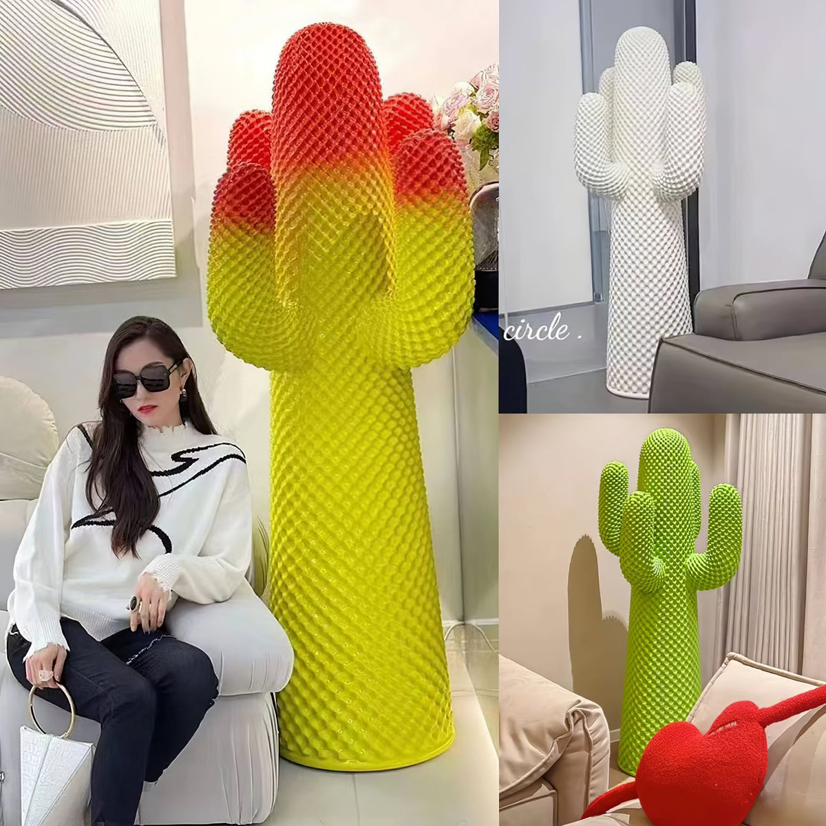 Mello Escultura de Cactus Colgante