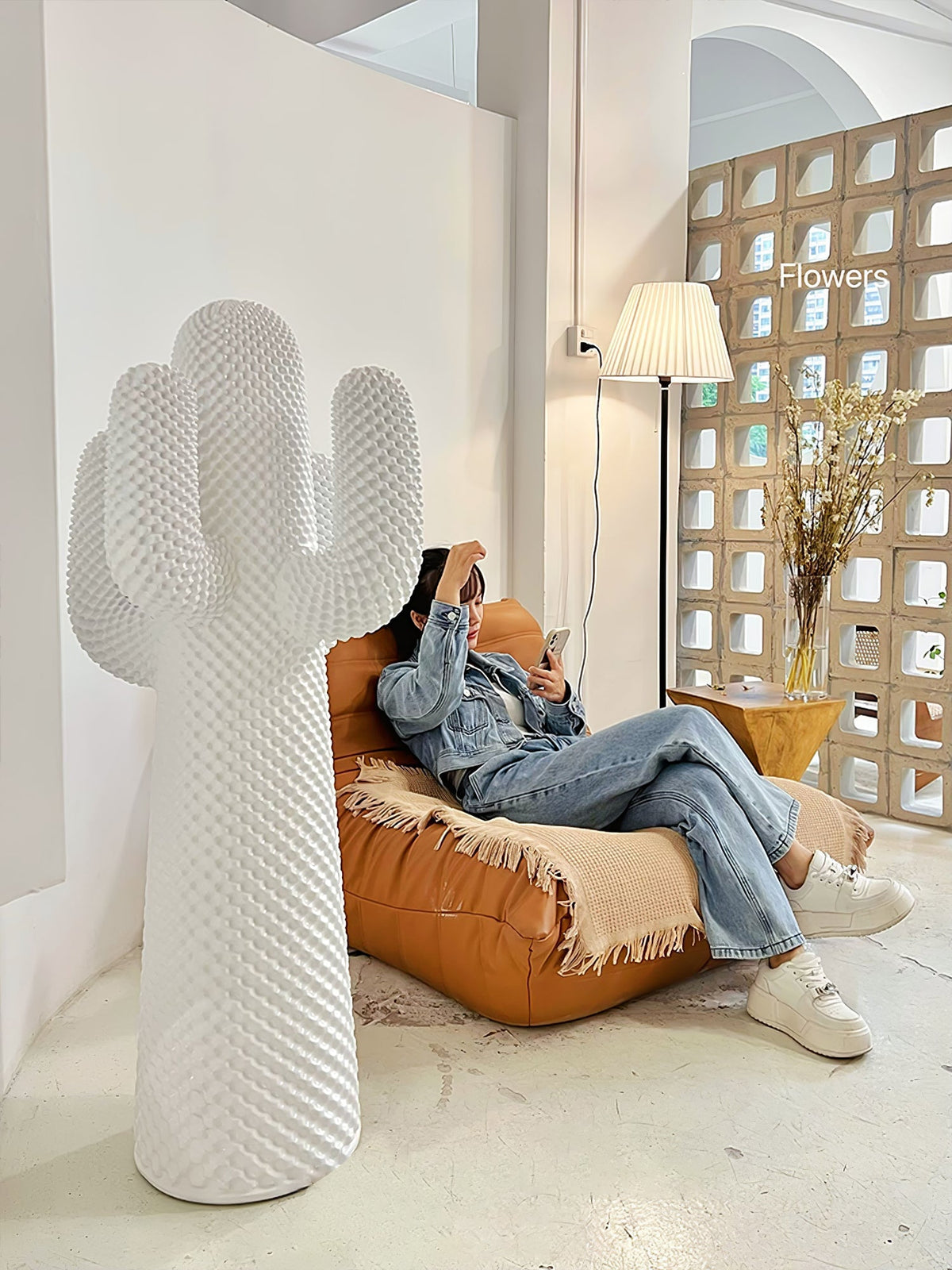 Mello Escultura de Cactus Colgante