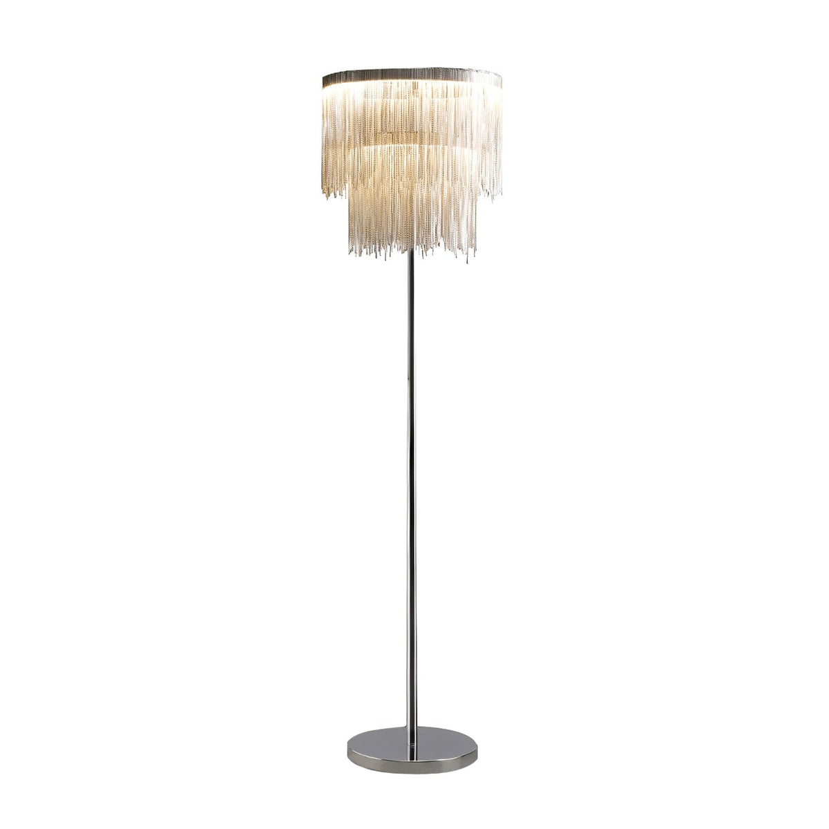 Fringe lámpara de pie Cadena Tassel