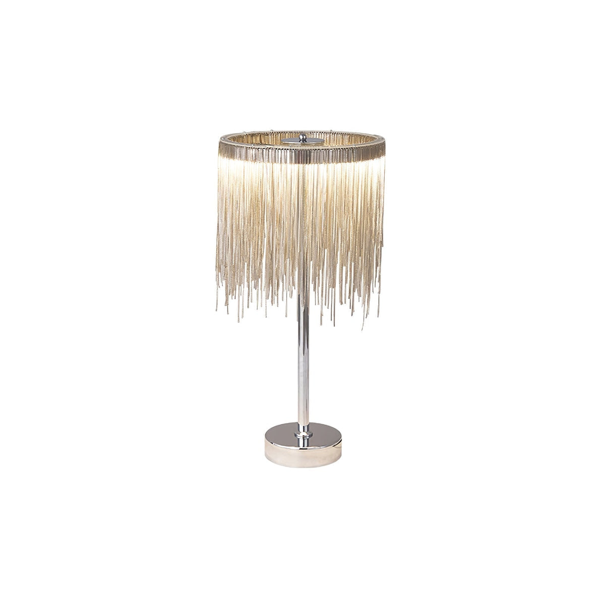 Cascade Cadena Tassel lámpara de mesa